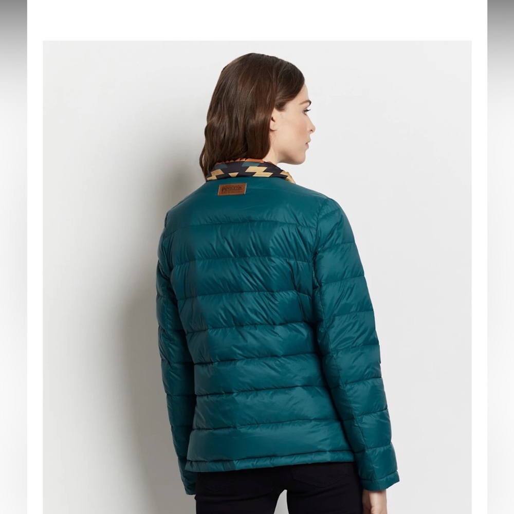 Pendleton Multicolor Patterned Reversable Puffer … - image 2